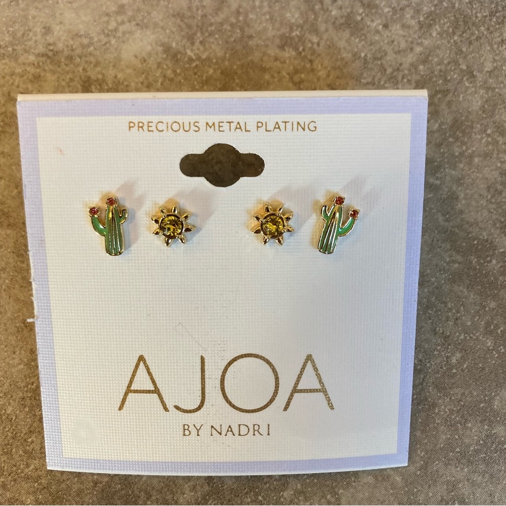 Ajoa By Nadri sun and cacti earrings